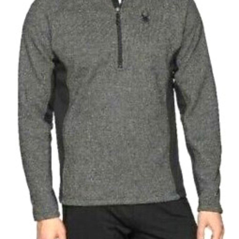 Spyder Outbound Pullover Sweater Jacket Gray/Blac… - image 2
